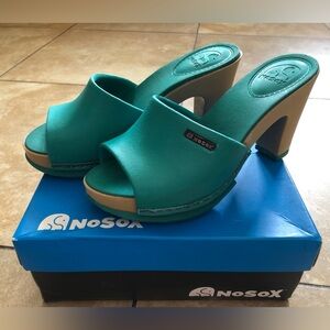 Nosox Emerald Open-Toe Mules